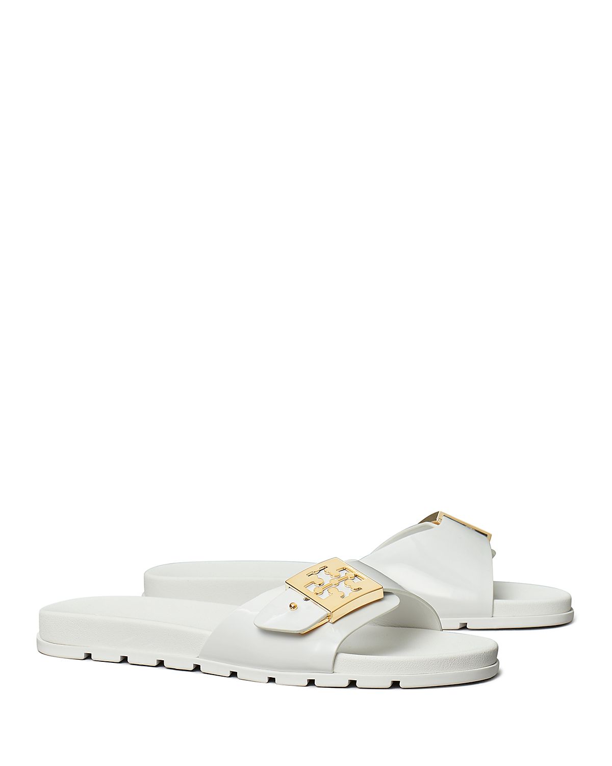 Tory Burch Women's Slip On Buckled Slide Sandals