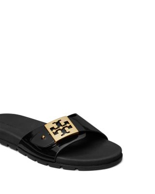 Women's Slip On Buckled Slide Sandals