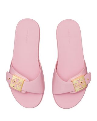 Women's Slip On Buckled Slide Sandals