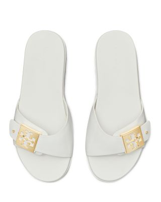 Women's Slip On Buckled Slide Sandals