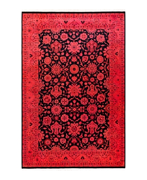 Shop Bloomingdale's Fine Vibrance M1369 Area Rug, 6'3 X 9'5 In Red