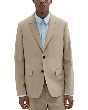 Shop Theory Wool Two Button Blazer In Light Quarry