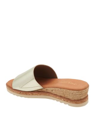 Women's Nessie Slip On Slide Espadrille Wedge Sandals