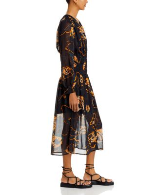 Printed Chiffon Dress