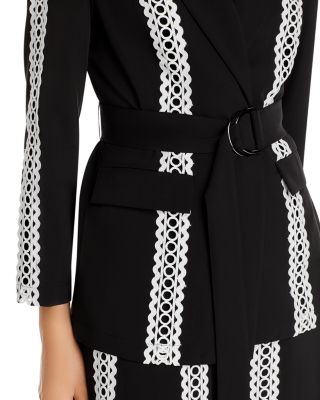 Eyelet Trim Belted Heritage Jacket