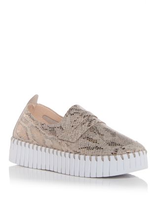 Ilse Jacobsen - Women's Tulip Snake Embossed Slip On Sneakers