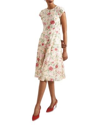 Tia Floral Embroidered Dress