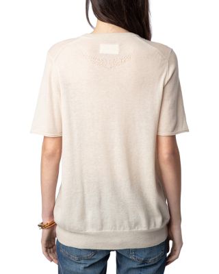 Ida Cashmere Openwork Wings Sweater
