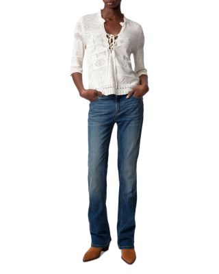 Taho Co Dentelle Cotton Lace Sweater