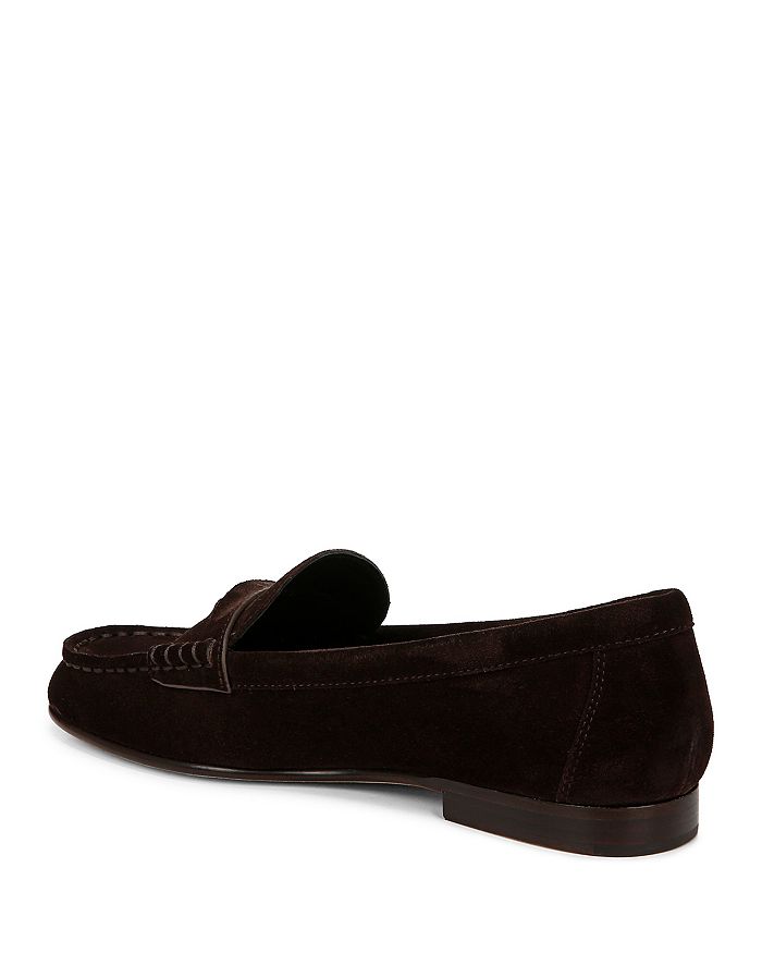 Veronica Beard Suede Coin Penny Loafers In Espresso