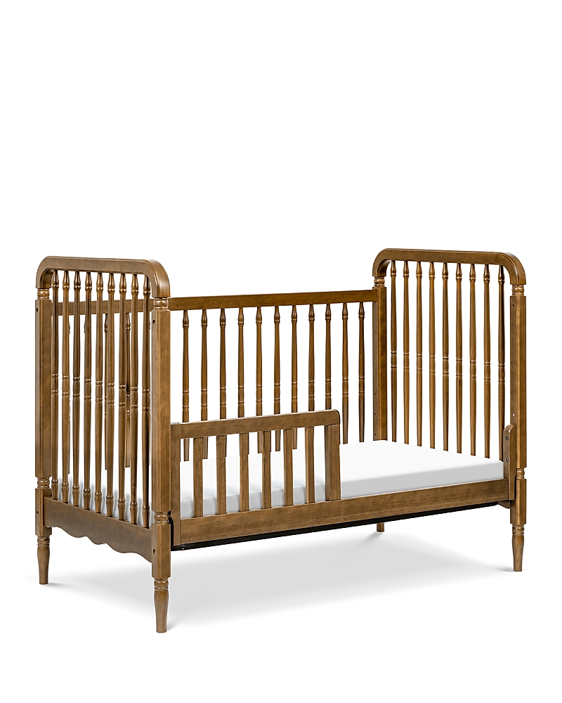 Namesake Liberty 3 In 1 Convertible Spindle Crib With Toddler Bed Conversion Kit In Natural Walnut