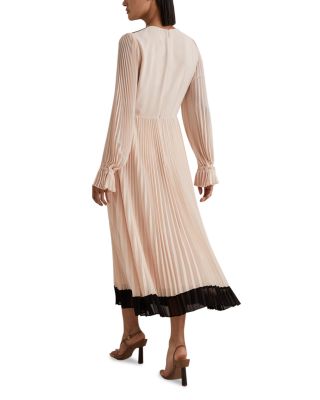 midi smock dress uk Open Back Puff Sleeve Midi Smock Dress in Black 16