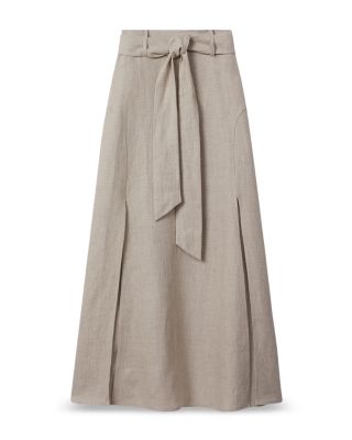 REISS Abigail Linen Maxi Skirt | Bloomingdale's