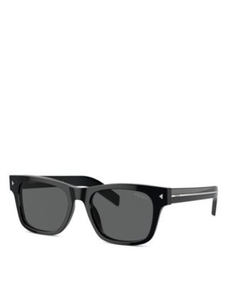 Prada - Iconic Plaque Rectangular Sunglasses, 55mm