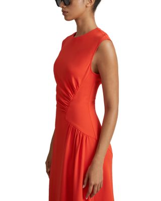 REISS Stacey Ruched Midi Dress | Bloomingdale's Women