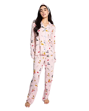 Shop Pj Salvage Playful Prints Pajama Set In Pink Tint