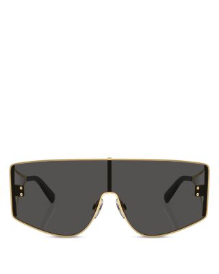Sharp Rectangular Shield Sunglasses, 144mm