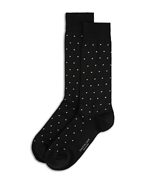 Marcoliani Polka-dot Crew Socks In Black