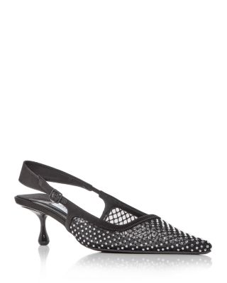 Jimmy Choo - Women's Amel 50 Embellished Slingback Kitten Heel Pumps