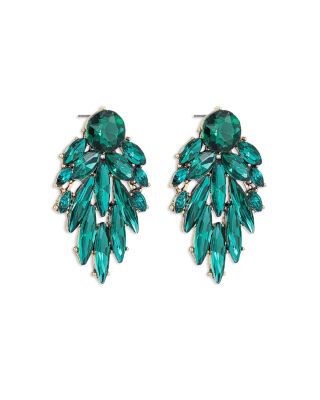 Cry Me A River Crystal Cluster Drop Earrings