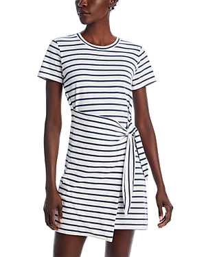 Shop Rails Edie Cotton Mini T Shirt Dress In Ivory Navy