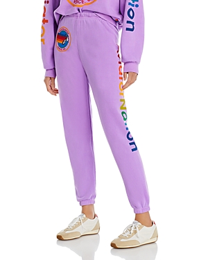 Aviator Nation Graphic Drawstring Sweatpants - 100% Exclusive In Neon Purple