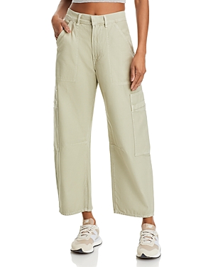 Citizens Of Humanity Marcelle Cotton Low Slung Cargo Pants In Green