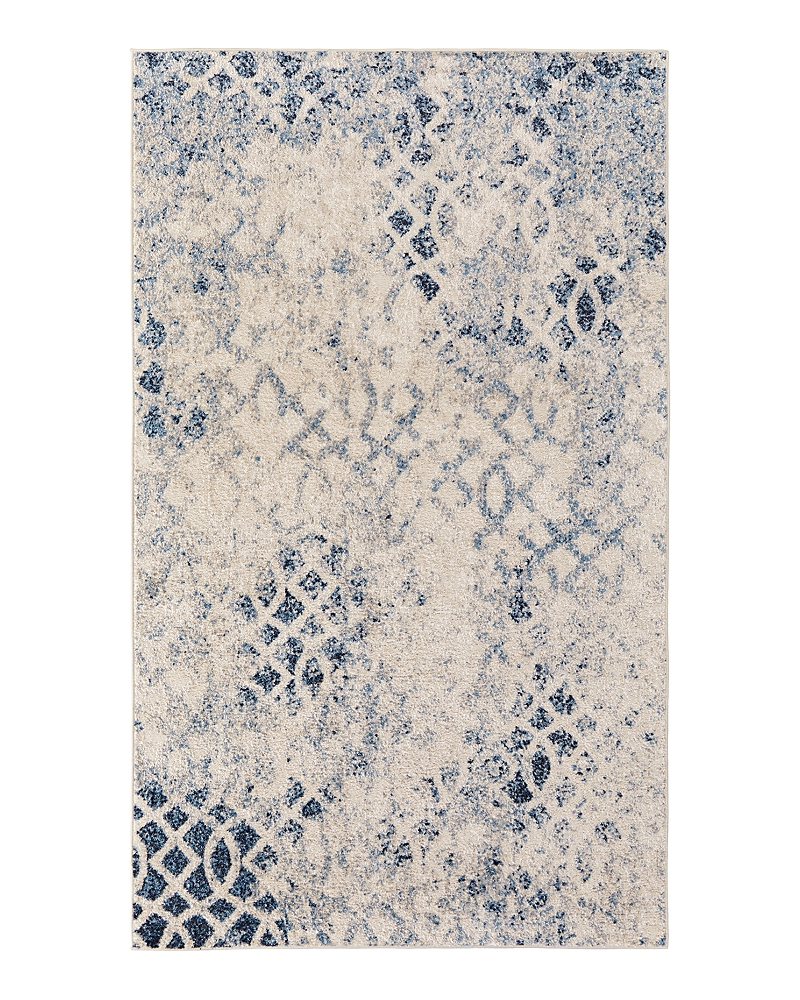 Feizy Camellia Cma39kgf Area Rug, 6'7 X 9'6 In Ivory/blue