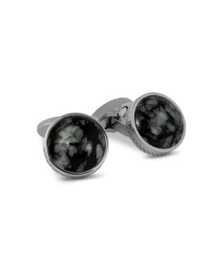 Tateossian Titanium Classic Round Cufflinks