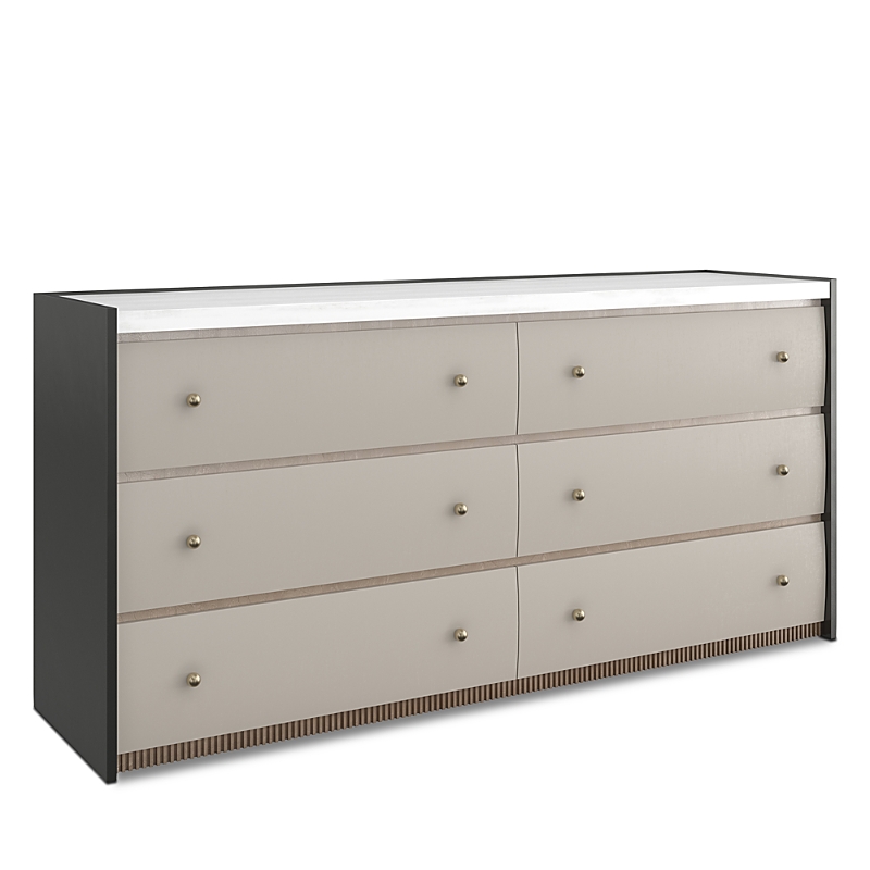 Caracole Avignon Bronze Dresser In Ivory