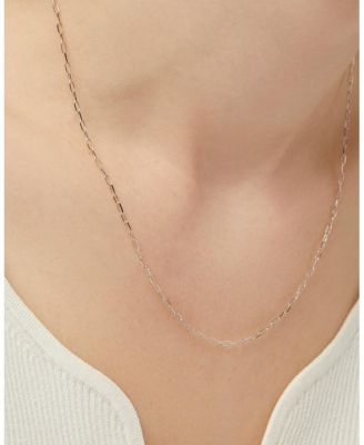 10K White Gold Layered Necklace