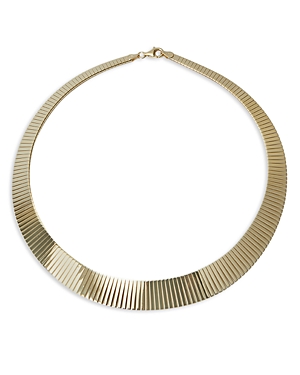 Shop Argento Vivo Textured Statement Collar Necklace, 15 In Gold