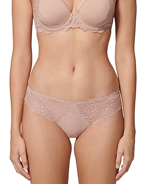 Simone Perele Reve Lace Bikini Cut Briefs In Nude