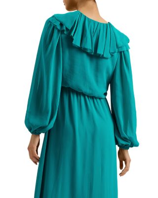 chinese dress ladies Nouveau Floral Long Sleeve Maxi Dress | Cammeli
