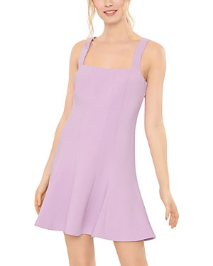 Shop Likely Chandra Sleeveless Mini Dress In Sheer Lilac