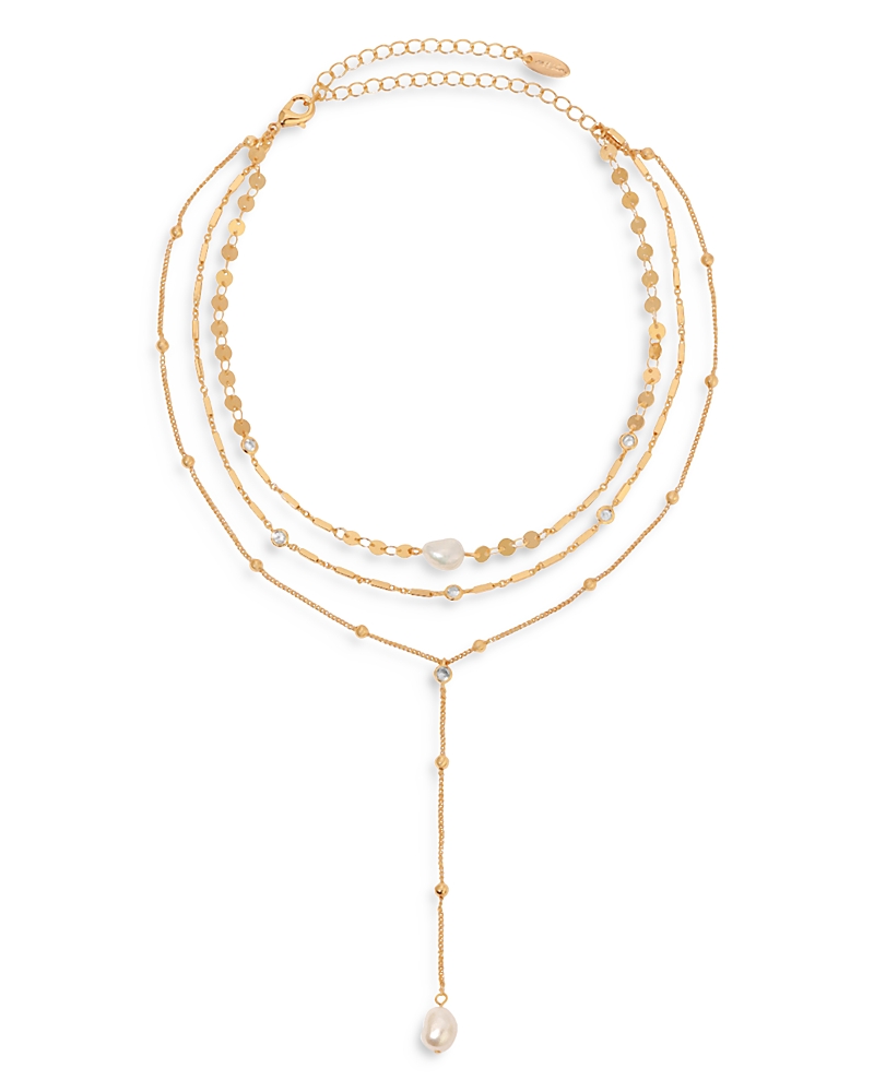 Ettika Forever Cultured Freshwater Pearl Multi-Chain Choker Necklace, 11