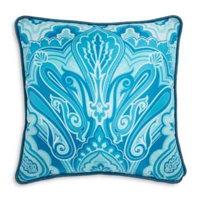 Etro Printed Silk Decorative Pillow, 18 x 18