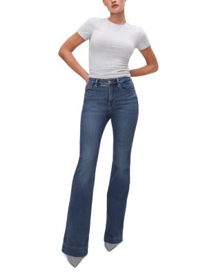 Good Legs High Rise Flare Jeans in B004