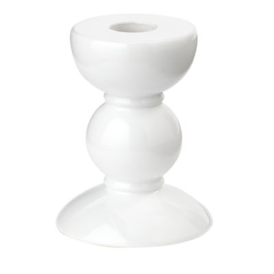 Lacquered Bobbin-Shaped Candlestick, Small