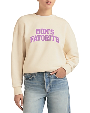 Shop Favorite Daughter Mom's Favorite Graphic Sweatshirt In Gardenia