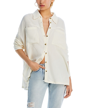 Shop Free People Cardiff Top In Optic White
