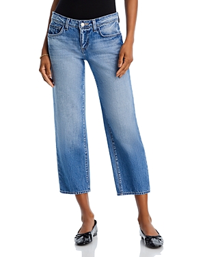 Blaine Cropped Stove Pipe Jeans in Caruso