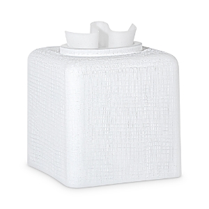 Shop Labrazel Cambric Glass Tissue Box Cover In White