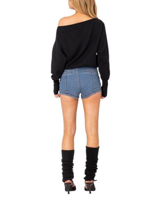 Off Shoulder Oversized Sweater