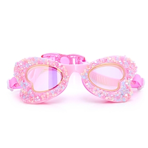 Shop Bling2o Girls' Blush Butterfly Swim Goggles - Ages 2-7 In Pink