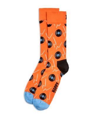 Happy Socks Vinyl Records Crew Socks