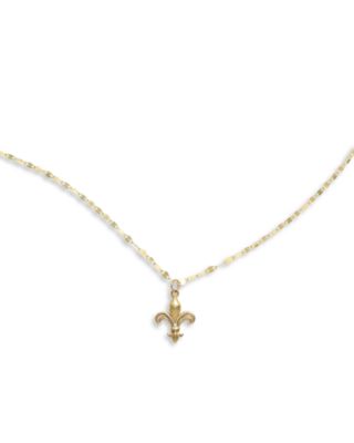 Bloomingdale's Fine Collection - Florentine Lily Pendant Necklace in 14K Yellow Gold, 18"