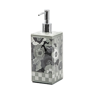 Mackenzie-childs Always Flowers Soap Pump In Gray