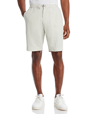 Shop Officine Generale Phil Drawstring Shorts In Moon