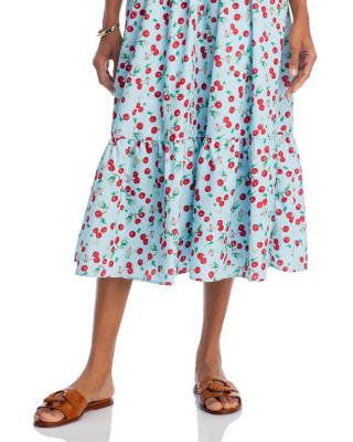 AQUA Cherry Midi Dress - Exclusive | Bloomingdale's Women
